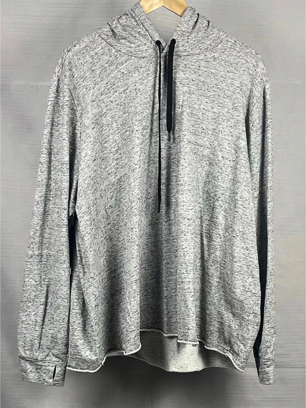 Torrid Active Gray Marled Lightweight Hoodie Drawstring 3X